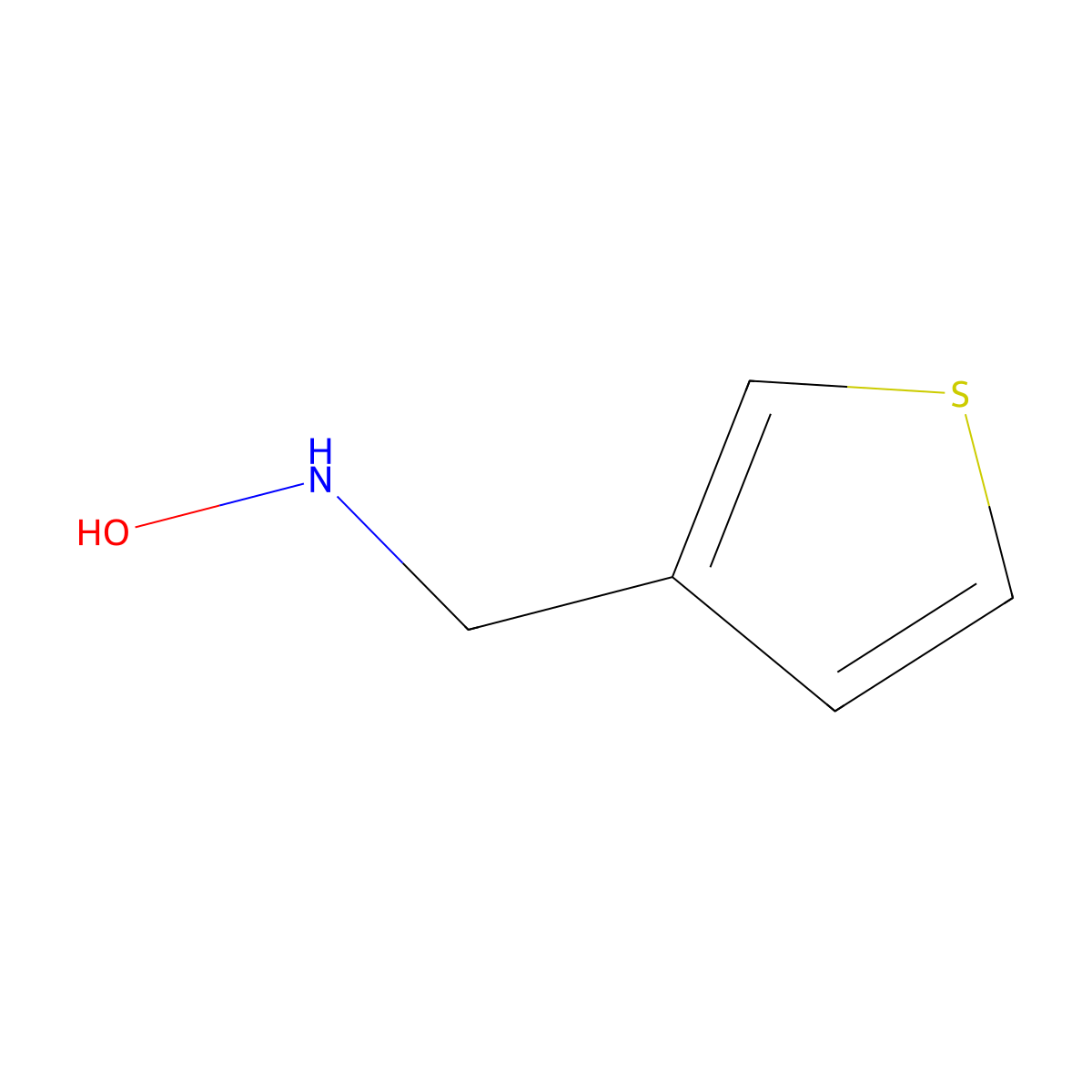 N-[(thiophen-3-yl)methyl]hydroxylamine molecular structure, CAS 148134-24-1