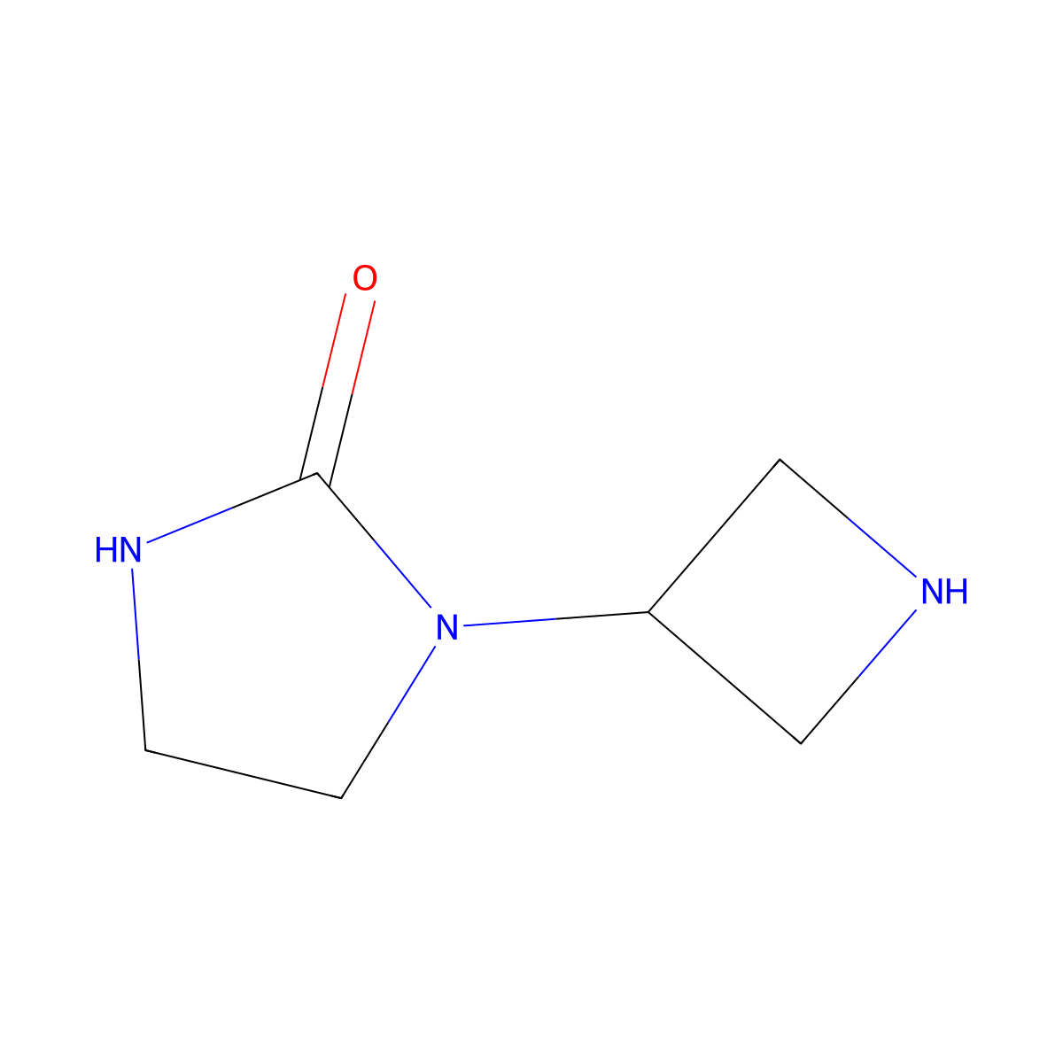 1-(Azetidin-3-yl)imidazolidin-2-one molecular structure, CAS 1481367-92-3