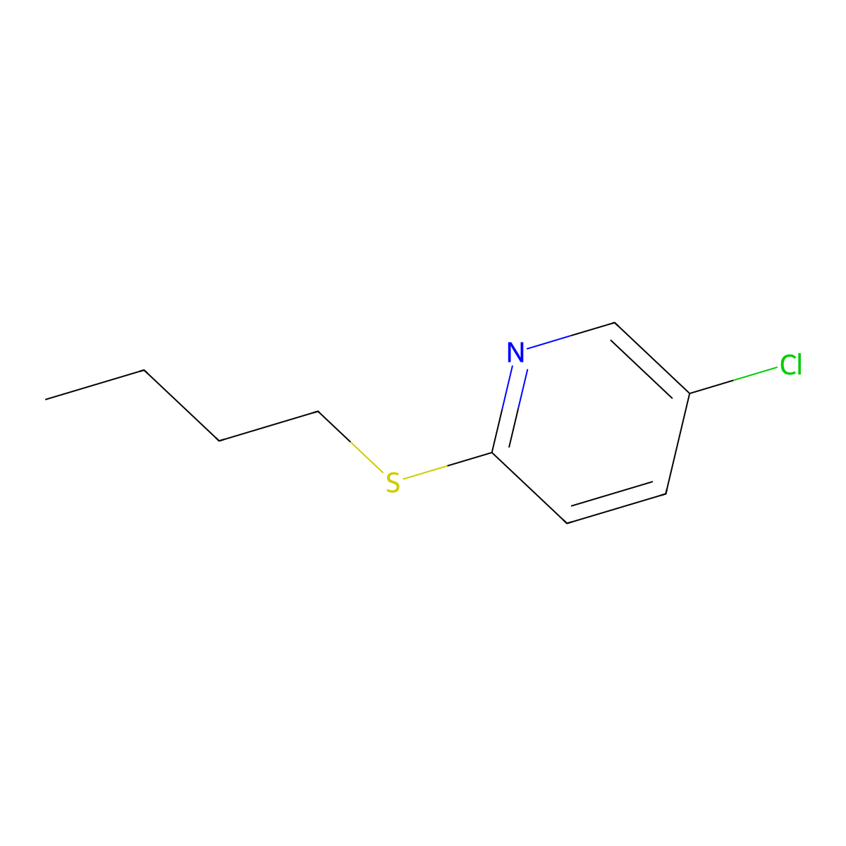 2-(Butylsulfanyl)-5-chloropyridine molecular structure, CAS 1481374-11-1