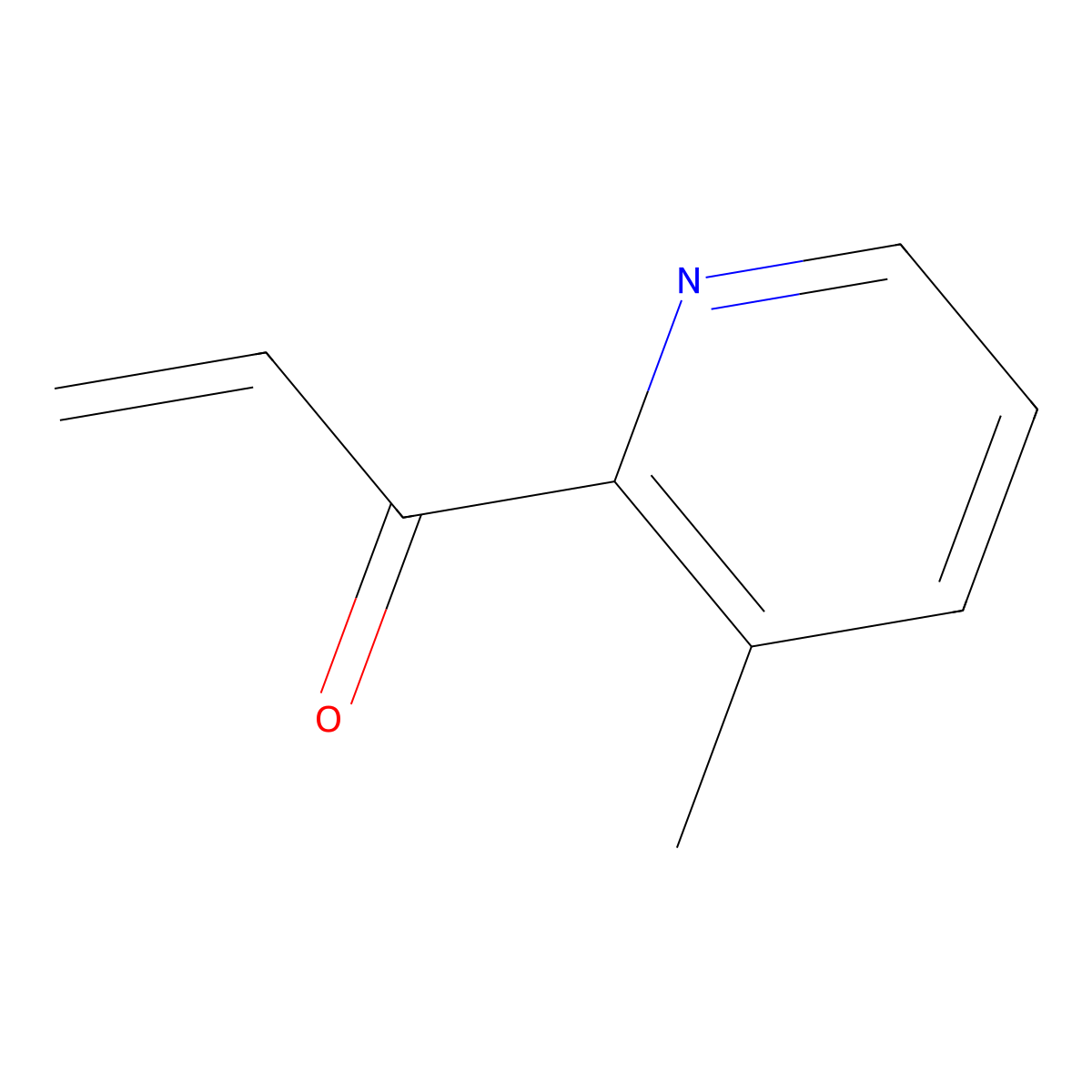 1-(3-Methylpyridin-2-yl)prop-2-en-1-one molecular structure, CAS 1481374-92-8
