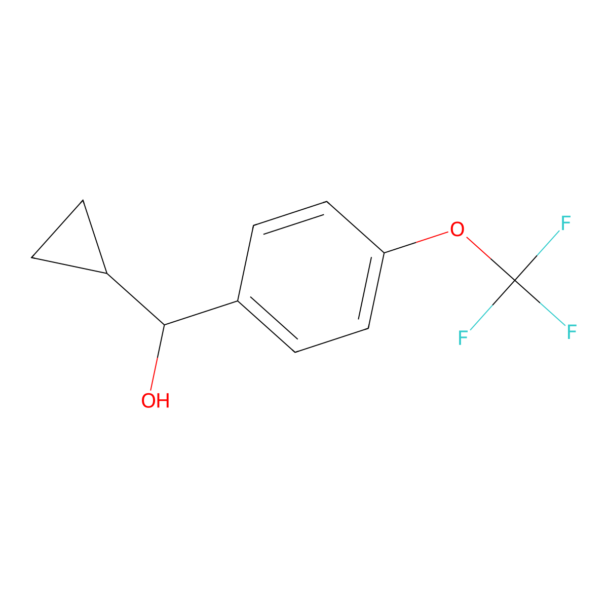 alpha-Cyclopropyl-4-(trifluoromethoxy)benZenemethanol molecular structure, CAS 1481399-21-6