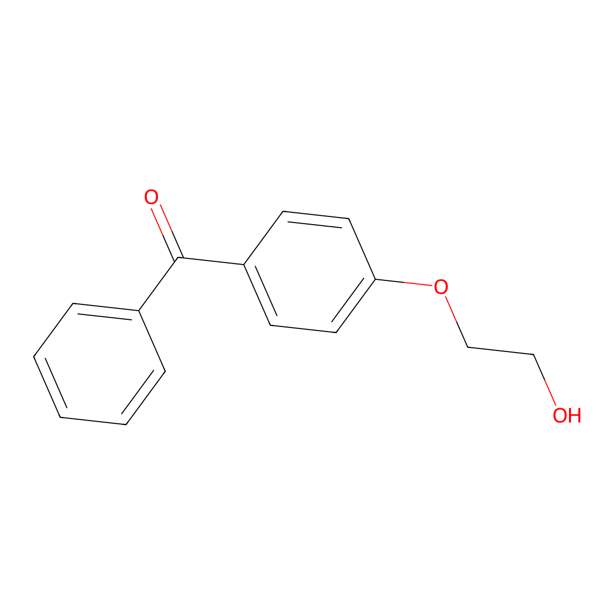 [4-(2-Hydroxyethoxy)phenyl](phenyl)methanone molecular structure, CAS 14814-17-6