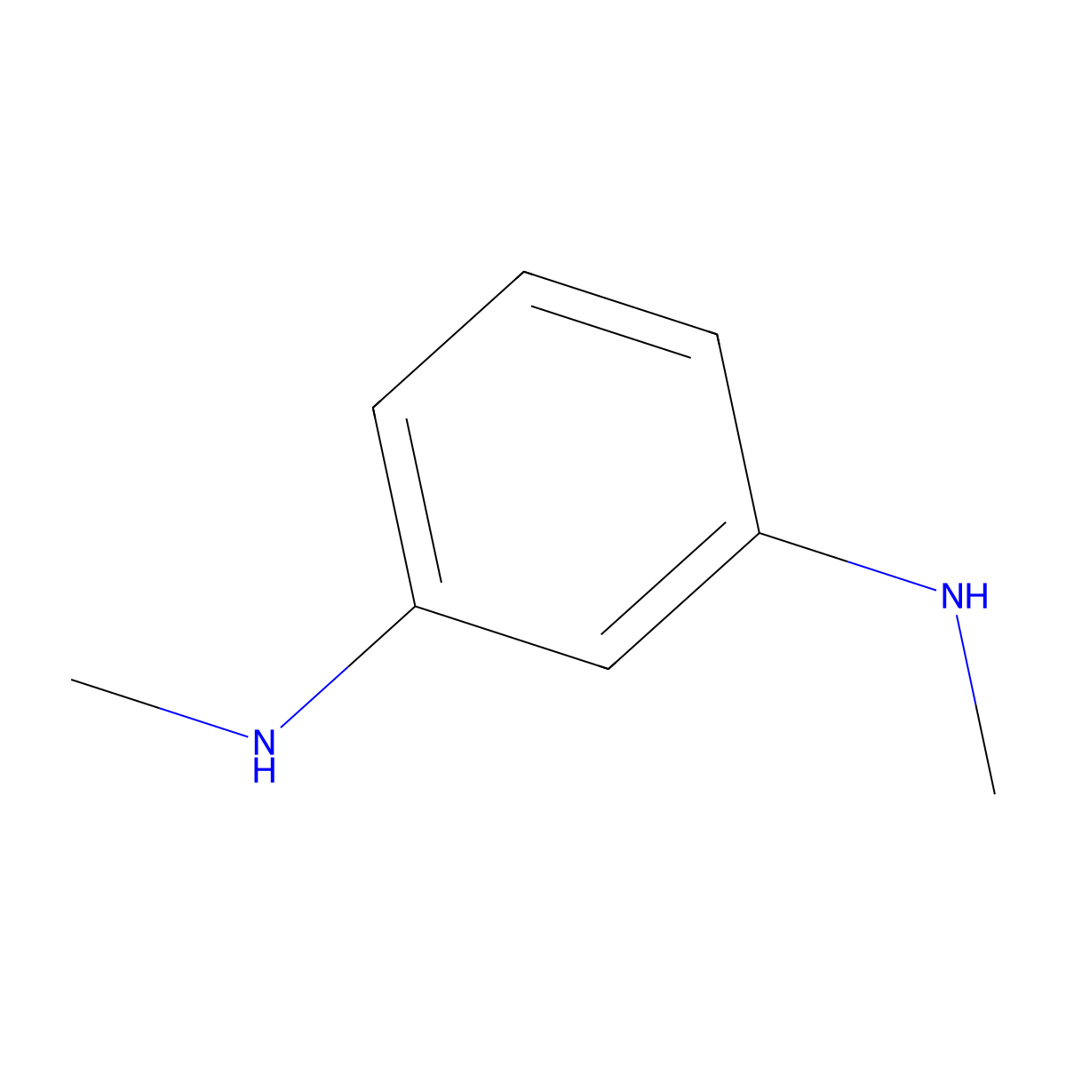 N1,N3-Dimethylbenzene-1,3-diamine molecular structure, CAS 14814-75-6