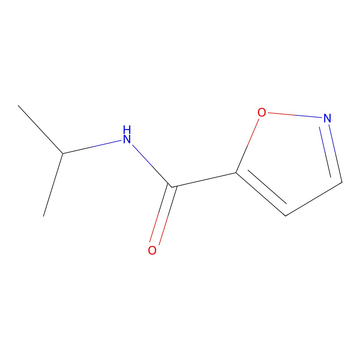 N-(propan-2-yl)-1,2-oxazole-5-carboxamide molecular structure, CAS 1481407-07-1