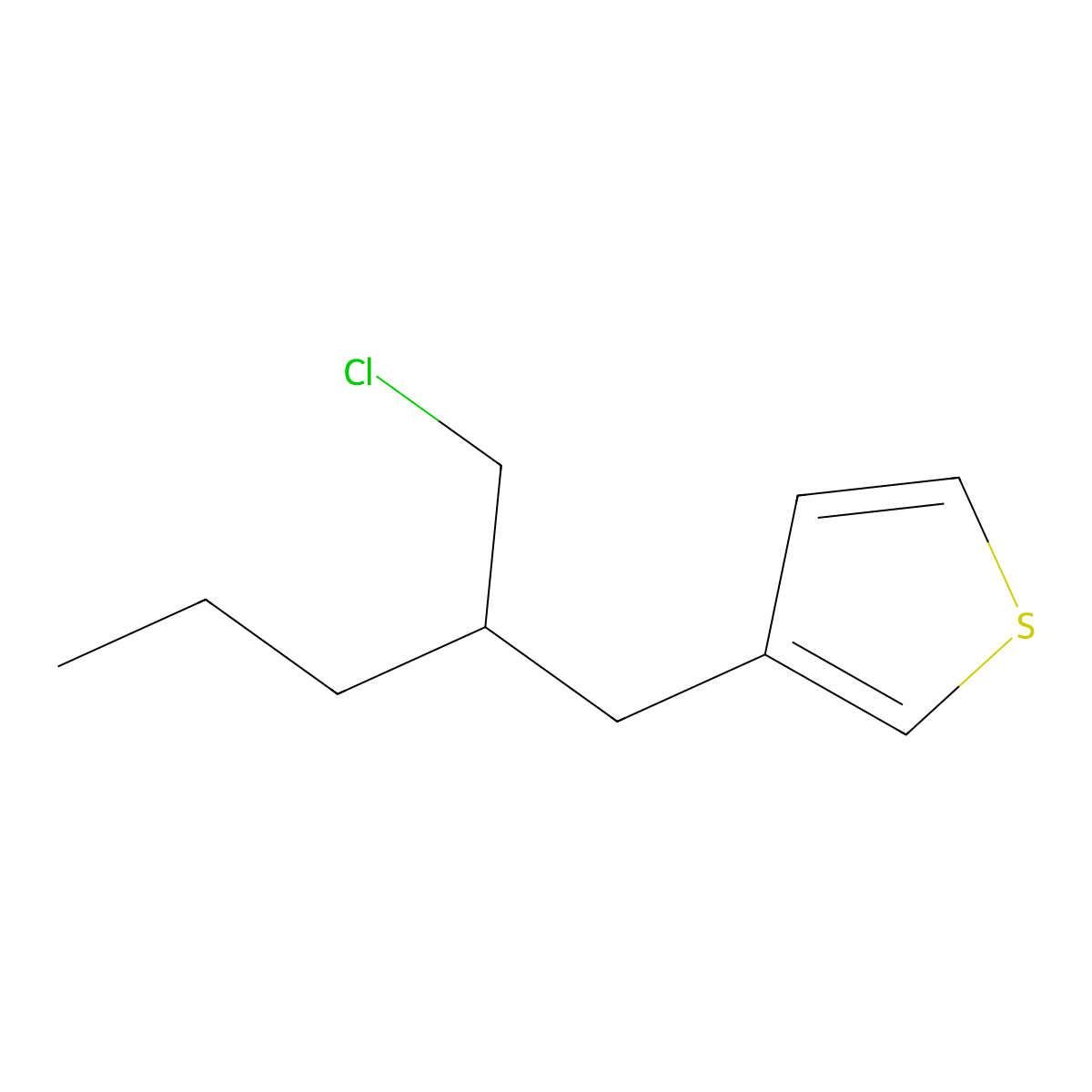 3-(2-(Chloromethyl)pentyl)thiophene molecular structure, CAS 1481414-25-8
