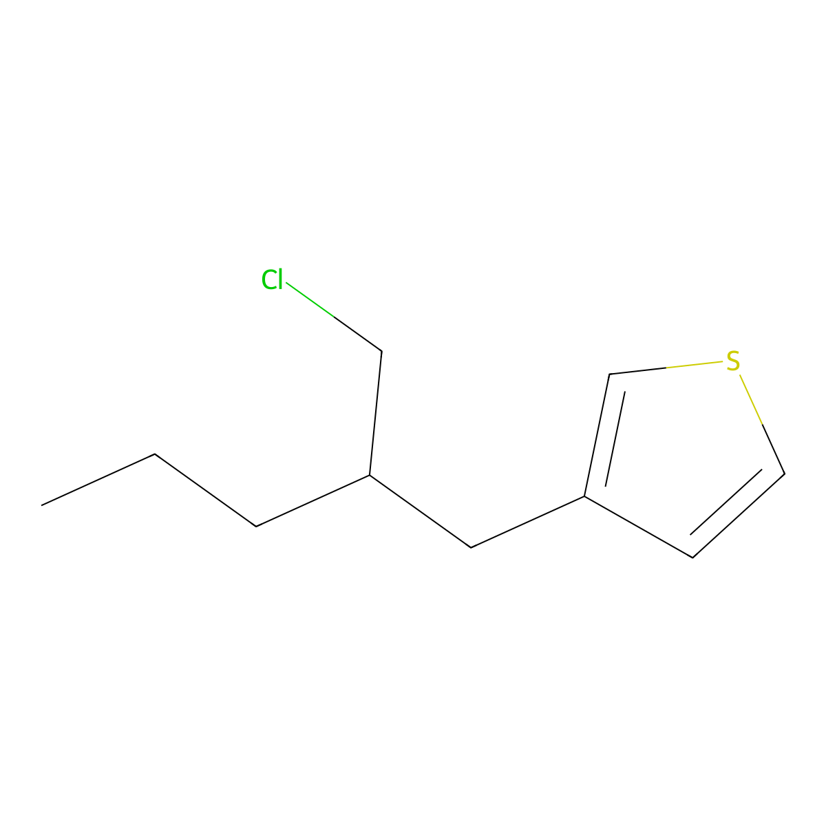 3-(2-(Chloromethyl)pentyl)thiophene molecular structure, CAS 1481414-25-8
