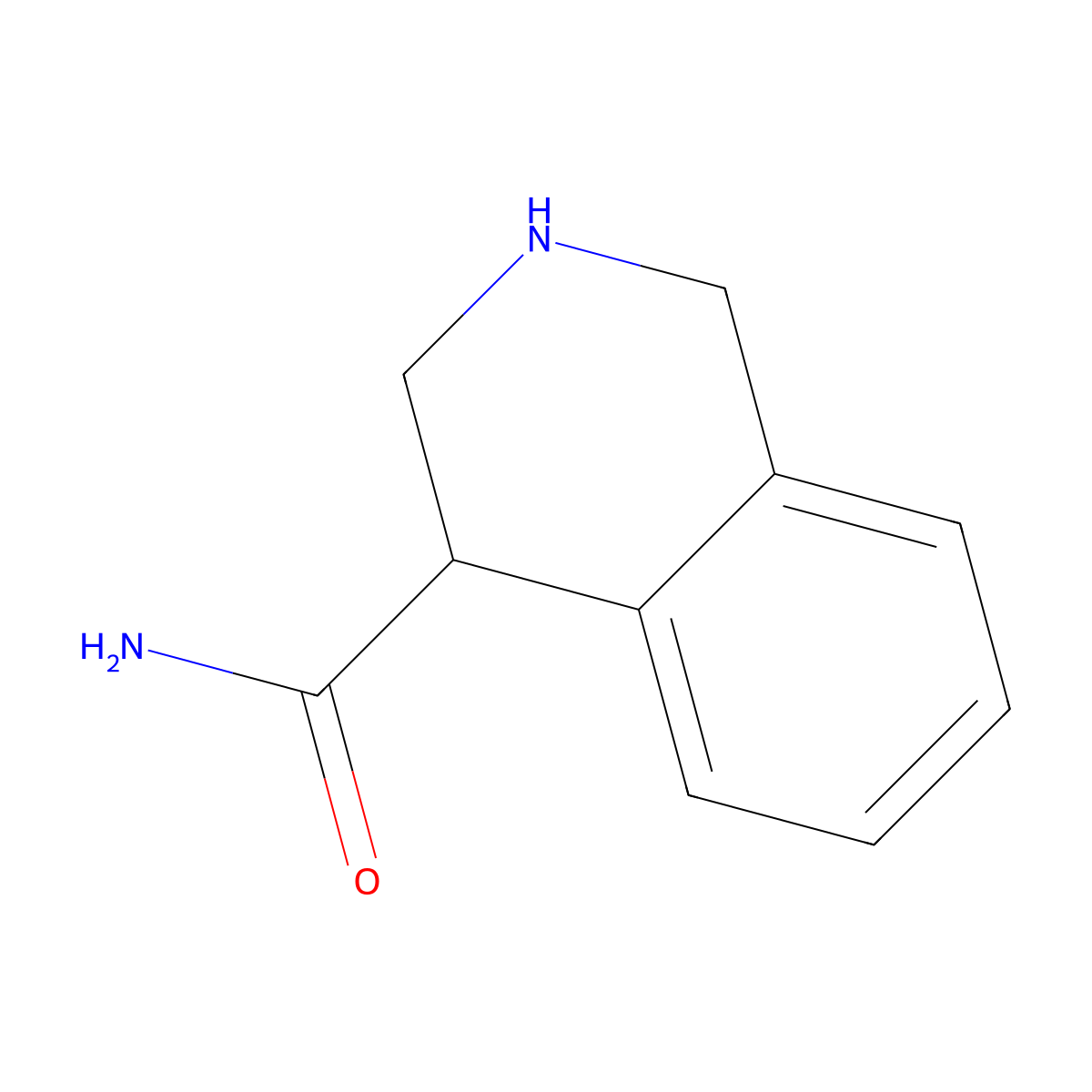 1,2,3,4-Tetrahydroisoquinoline-4-carboxamide molecular structure, CAS 1481447-59-9