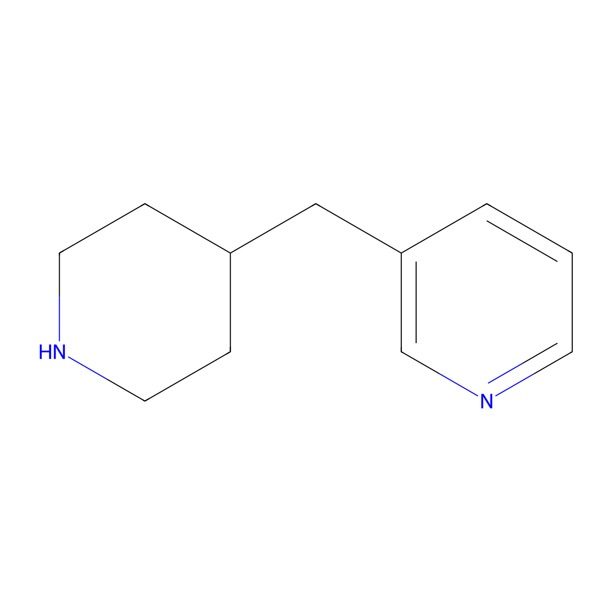 3-(Piperidin-4-ylmethyl)pyridine molecular structure, CAS 148148-60-1