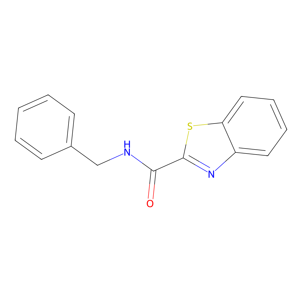 N-benzyl-1,3-benzothiazole-2-carboxamide molecular structure, CAS 148149-23-9