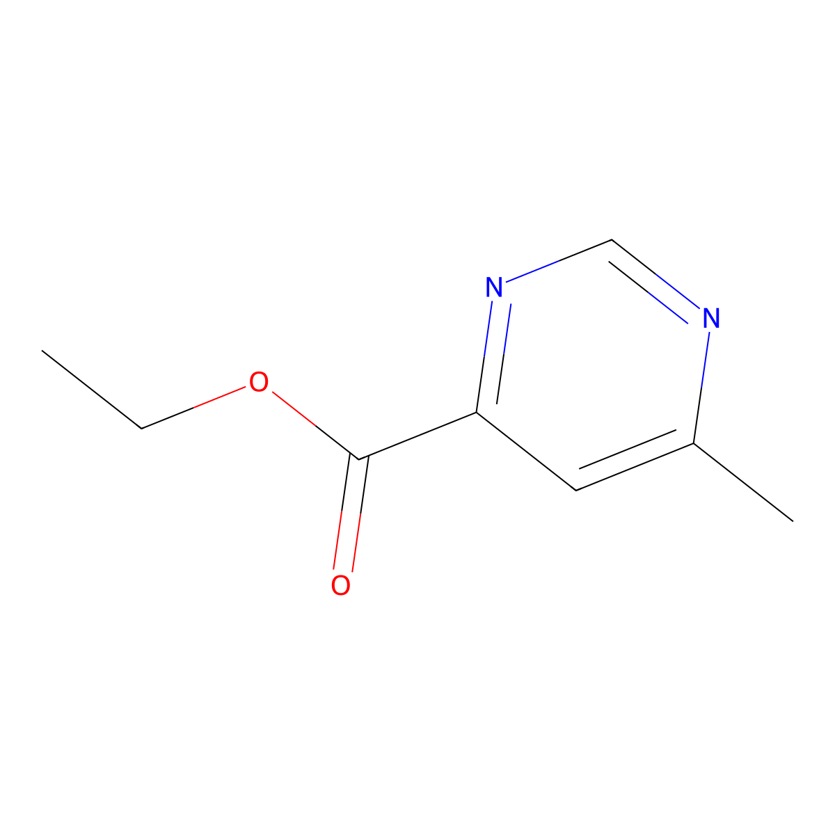Ethyl 6-methylpyrimidine-4-carboxylate molecular structure, CAS 148149-29-5