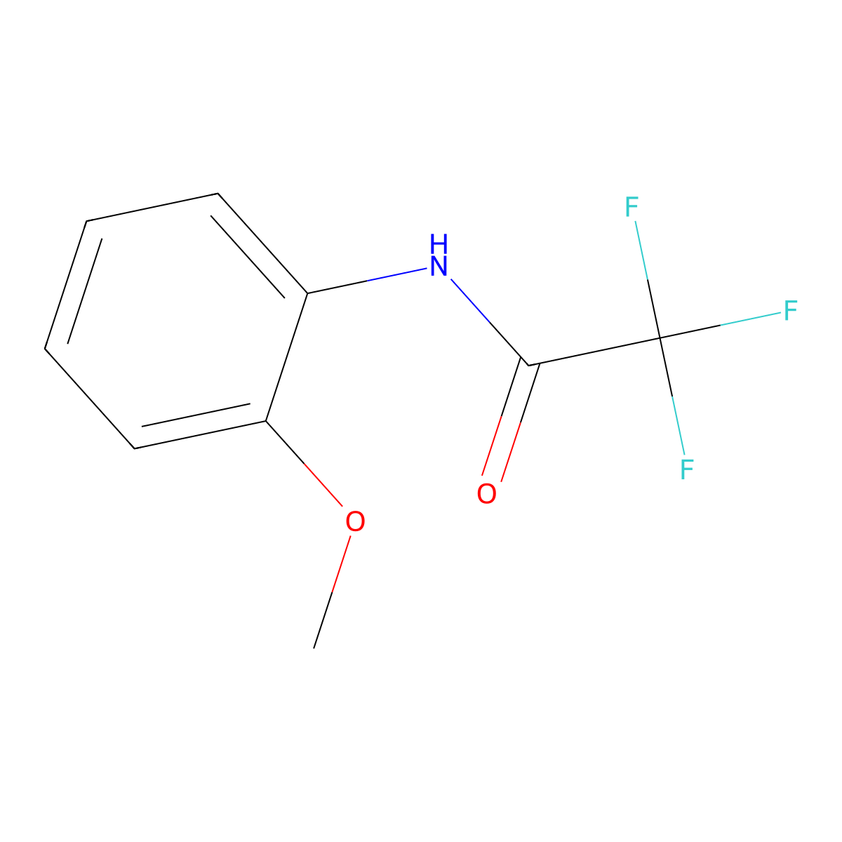 2,2,2-Trifluoro-n-(2-methoxyphenyl)acetamide molecular structure, CAS 14815-12-4