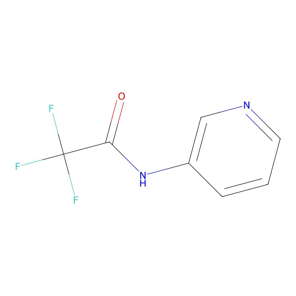 Acetamide, 2,2,2-trifluoro-N-3-pyridinyl- molecular structure, CAS 14815-19-1