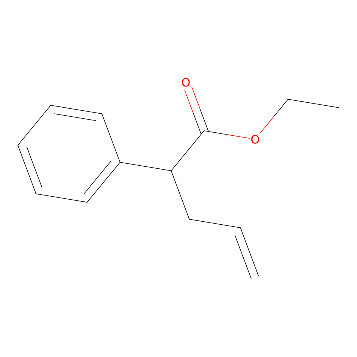 Ethyl 2-phenylpent-4-enoate molecular structure, CAS 14815-74-8