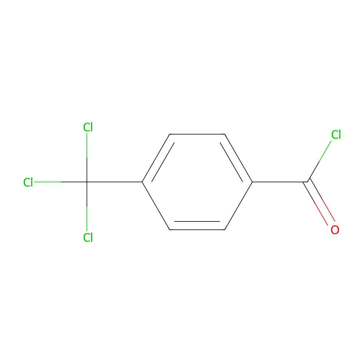4-(Trichloromethyl)benzoyl chloride molecular structure, CAS 14815-86-2