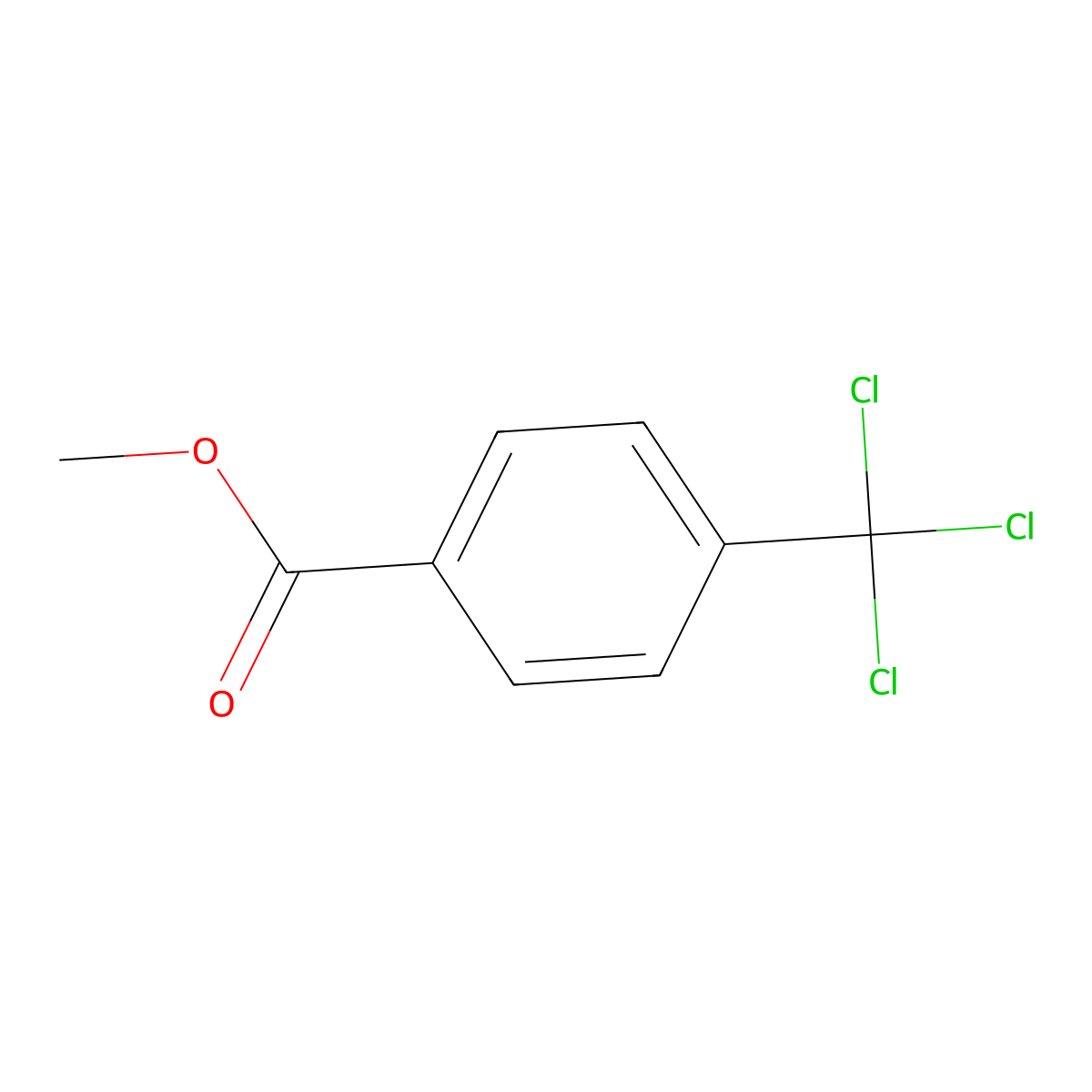 Methyl 4-(trichloromethyl)benzoate molecular structure, CAS 14815-87-3