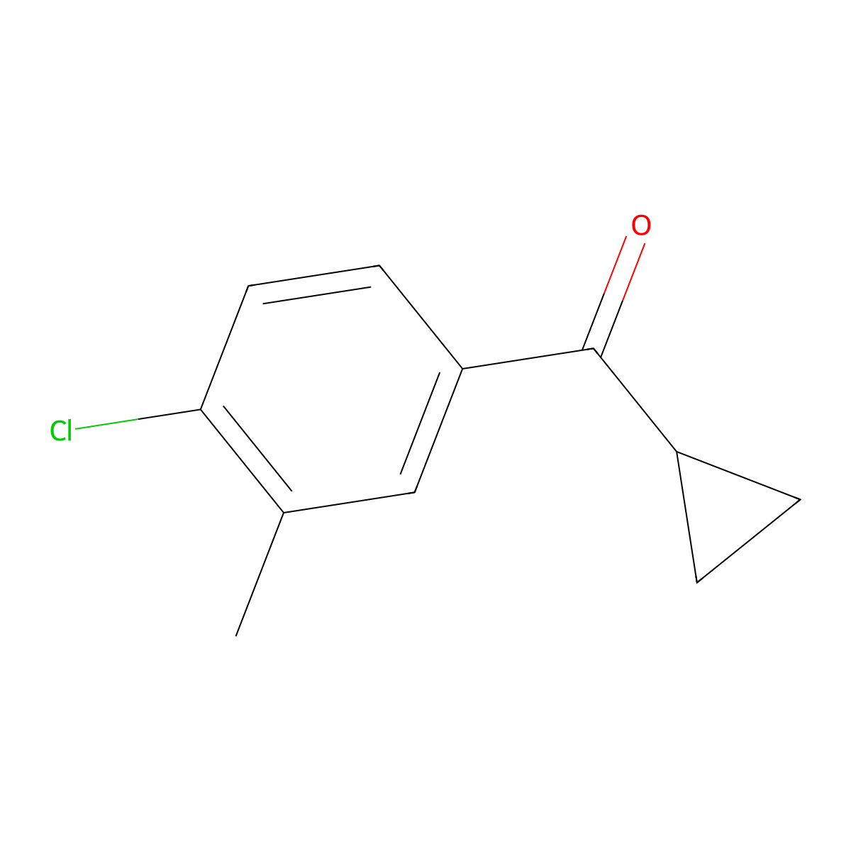 (4-Chloro-3-methylphenyl)cyclopropylmethanone molecular structure, CAS 1481513-20-5