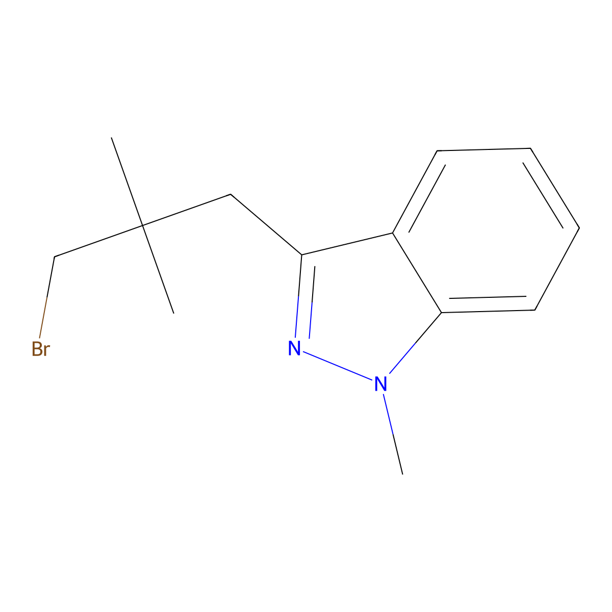3-(3-Bromo-2,2-dimethylpropyl)-1-methyl-1h-indazole molecular structure, CAS 1481556-01-7