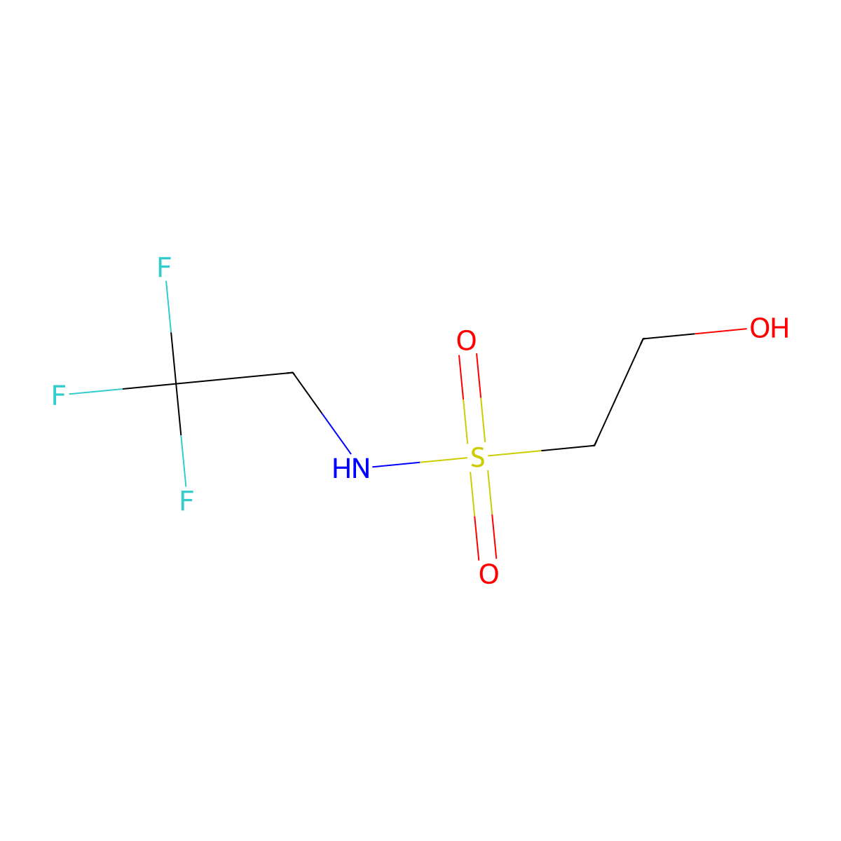 2-hydroxy-N-(2,2,2-trifluoroethyl)ethane-1-sulfonamide molecular structure, CAS 1481565-56-3