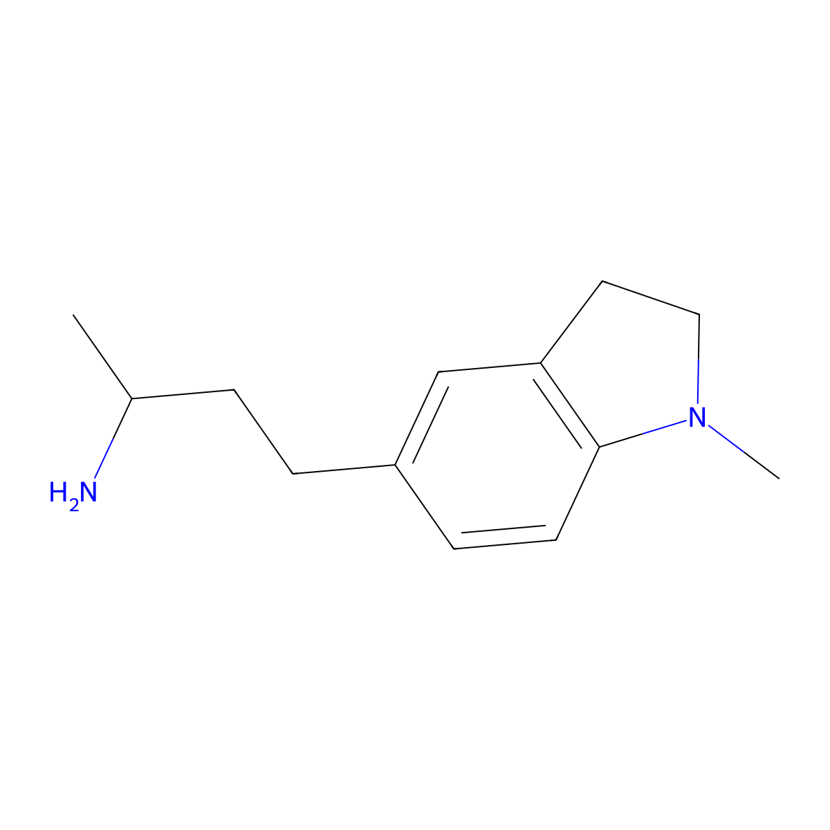4-(1-Methylindolin-5-yl)butan-2-amine molecular structure, CAS 1481593-75-2