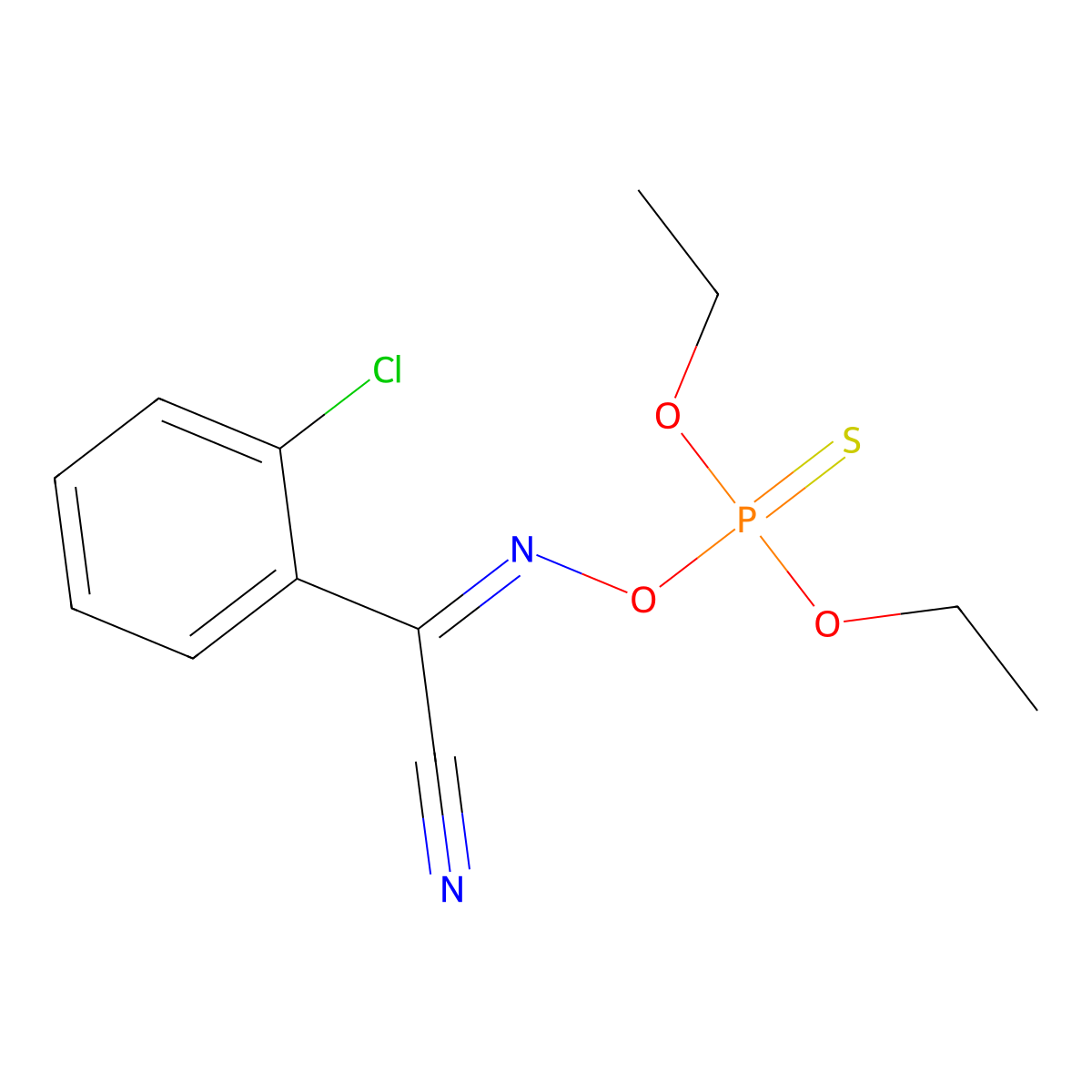 Chlorphoxim molecular structure, CAS 14816-20-7