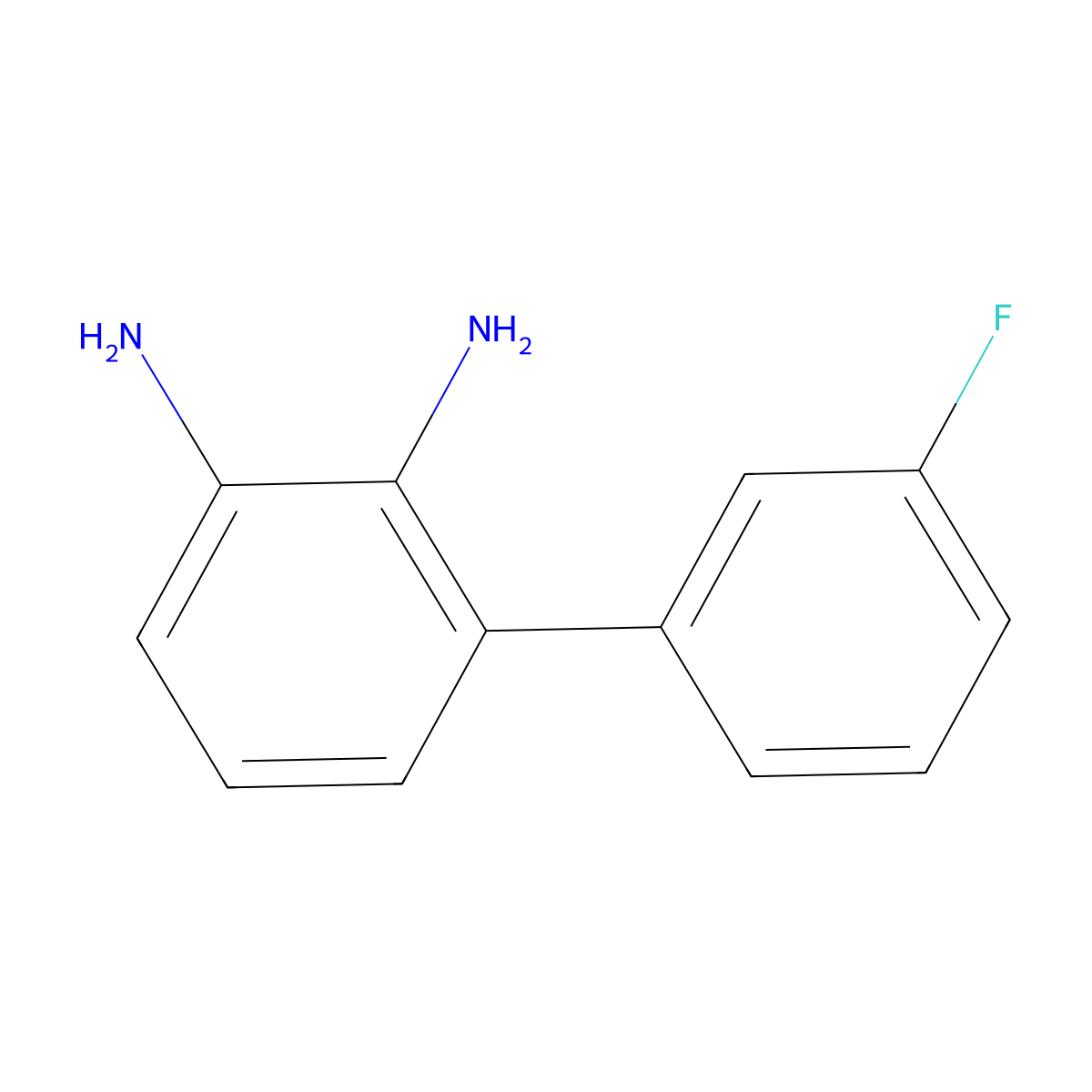 3-(3-Fluorophenyl)benzene-1,2-diamine molecular structure, CAS 1481628-18-5
