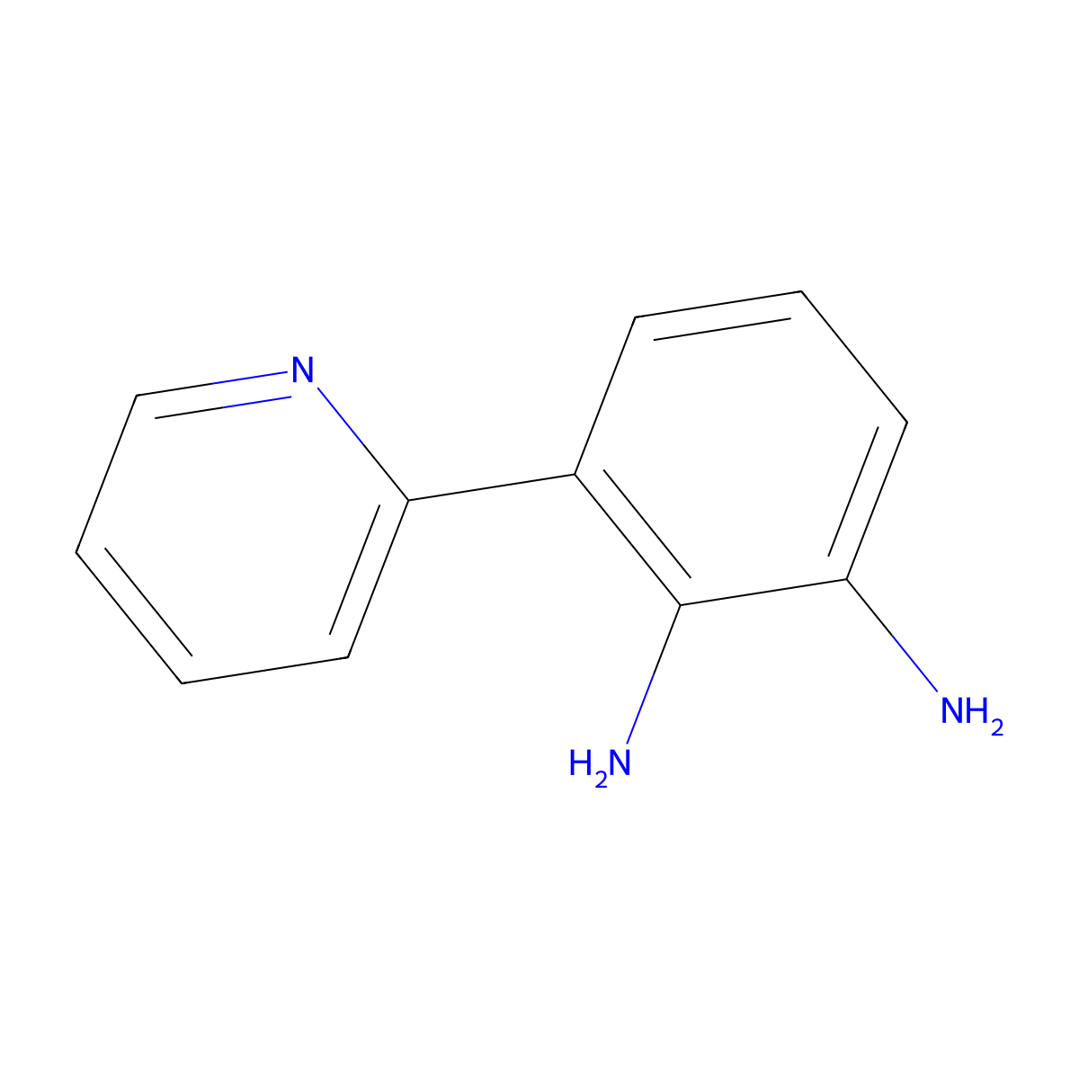 3-(Pyridin-2-yl)benzene-1,2-diamine molecular structure, CAS 1481628-25-4