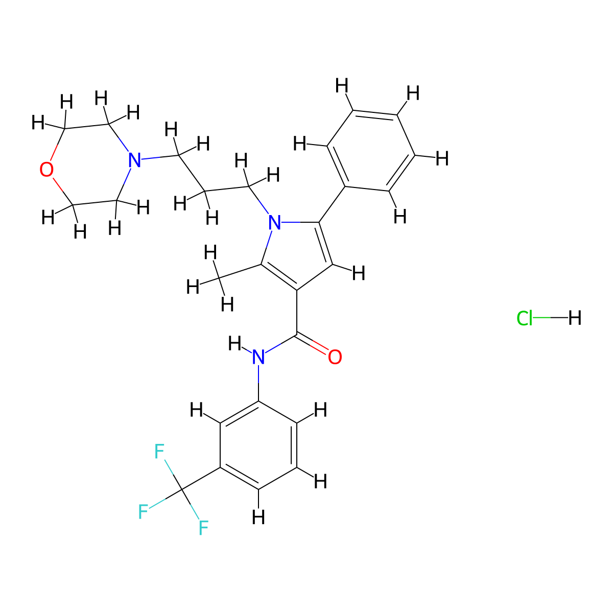 HC 067047 hydrochloride molecular structure, CAS 1481646-76-7