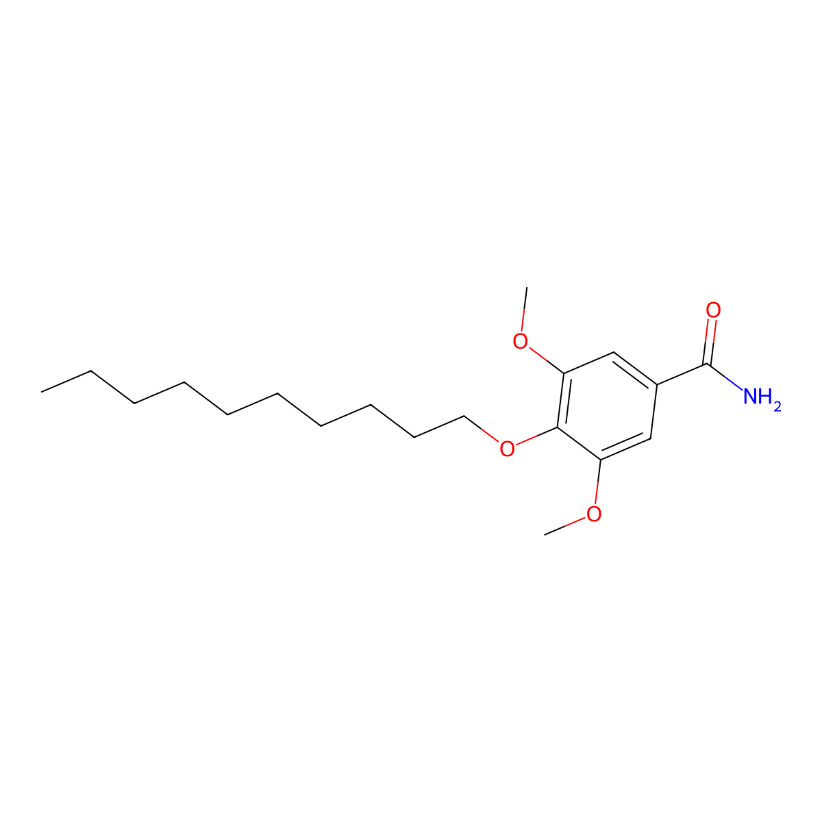 Decimemide molecular structure, CAS 14817-09-5