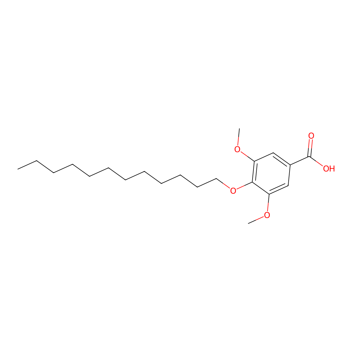 4-(Dodecyloxy)-3,5-dimethoxybenzoic acid molecular structure, CAS 14817-12-0