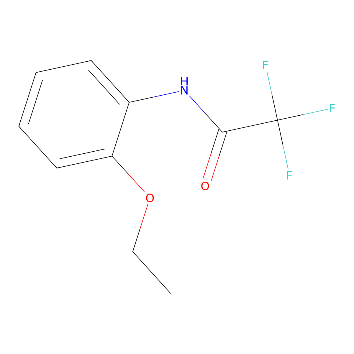 N-(2-Ethoxyphenyl)-2,2,2-trifluoroacetamide molecular structure, CAS 14818-57-6