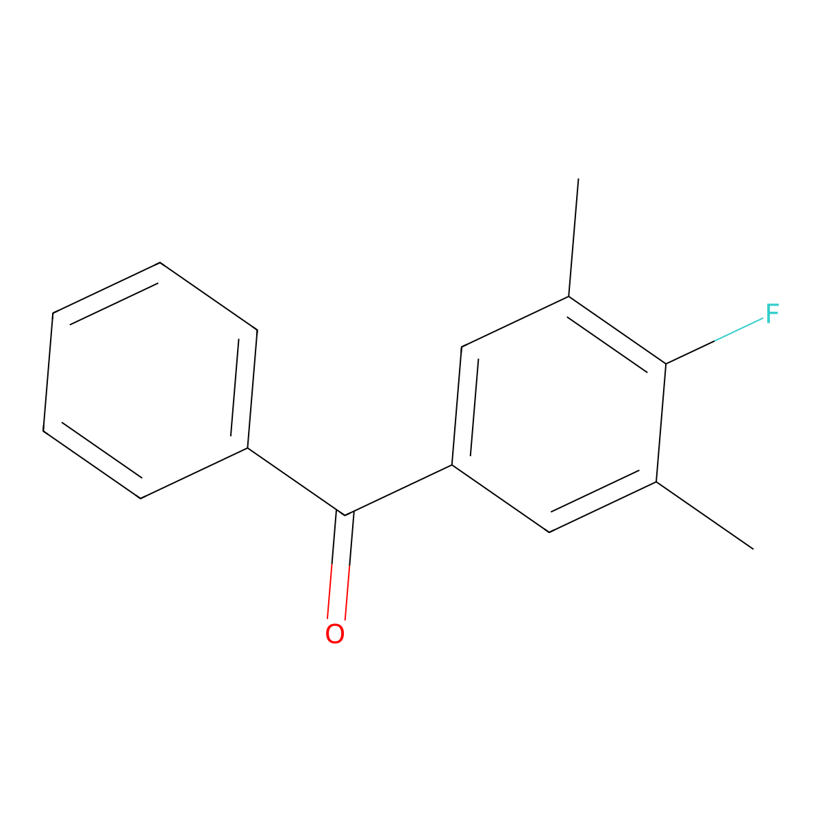 (4-Fluoro-3,5-dimethylphenyl)(phenyl)methanone molecular structure, CAS 1481816-87-8