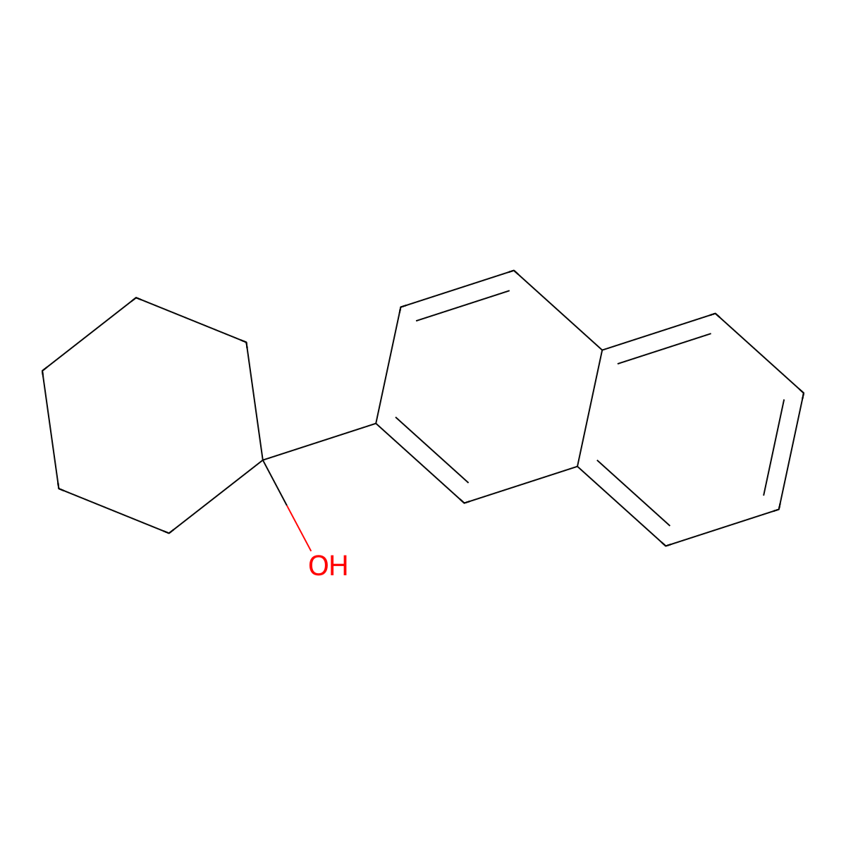 1-(Naphthalen-2-yl)cyclohexanol molecular structure, CAS 1481847-92-0
