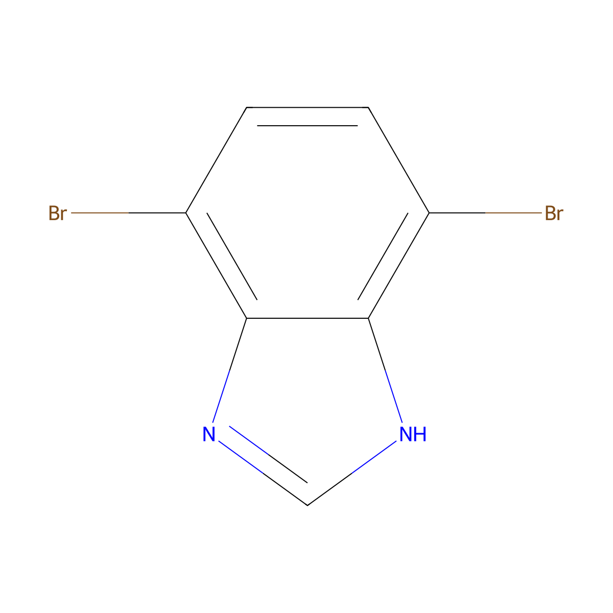4,7-dibromo-1H-1,3-benzodiazole molecular structure, CAS 148185-66-4