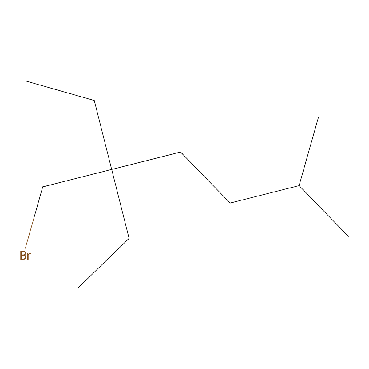 5-(Bromomethyl)-5-ethyl-2-methylheptane molecular structure, CAS 1481858-47-2