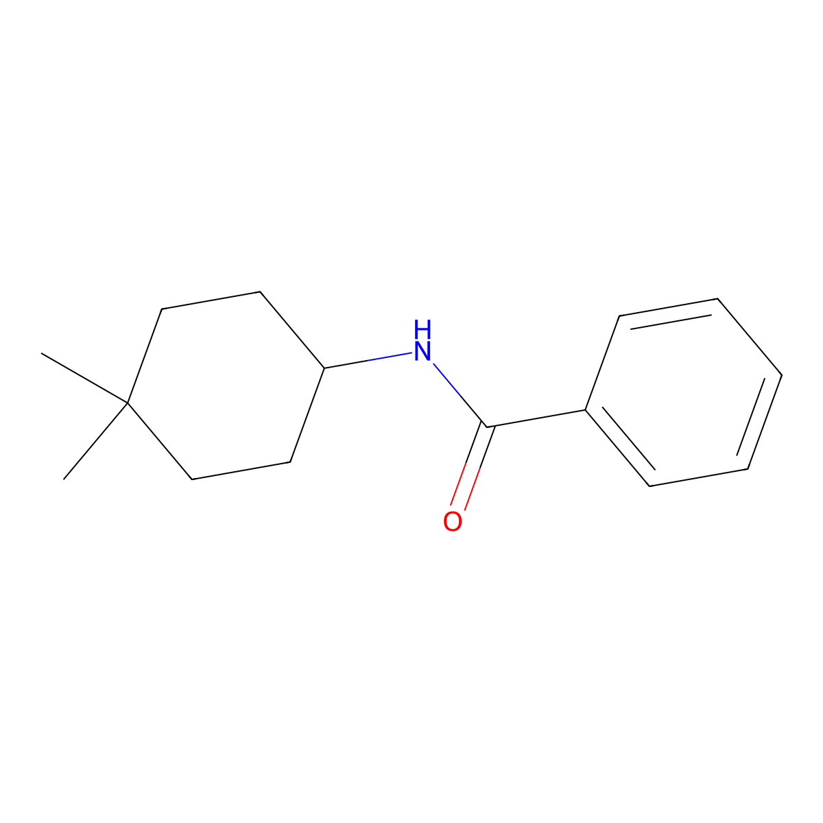 N-(4,4-dimethylcyclohexyl)benzamide molecular structure, CAS 1481891-00-2