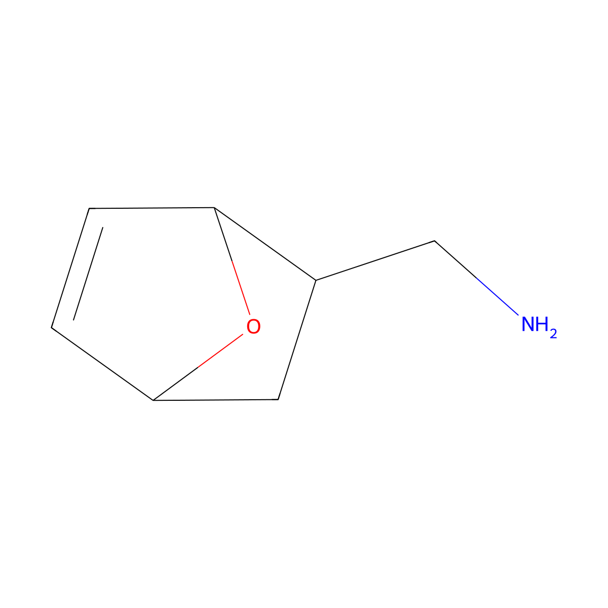 rac-1-((1R,2S,4R)-7-oxabicyclo(2.2.1)hept-5-en-2-yl)methanamine molecular structure, CAS 148190-66-3