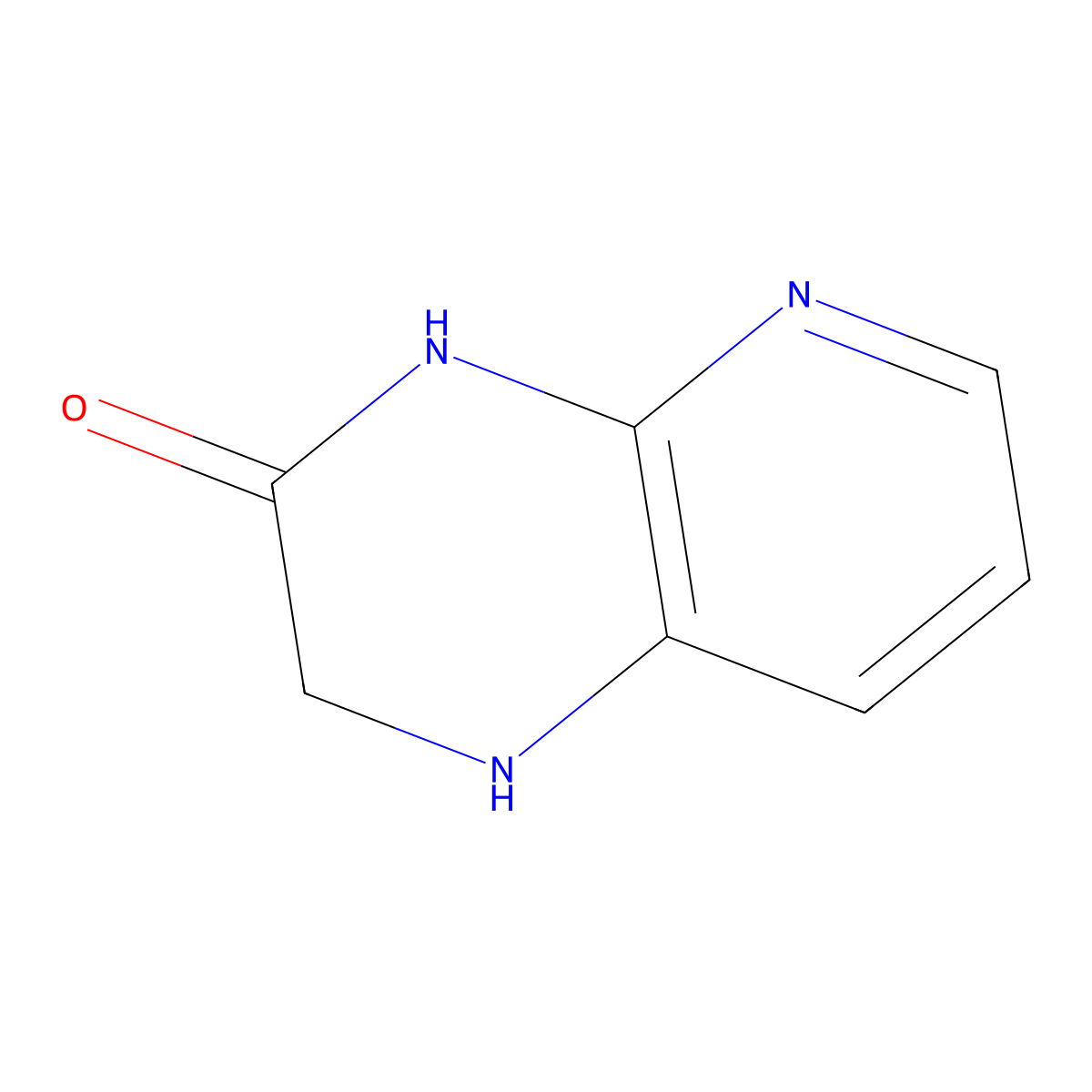1H,2H,3H,4H-pyrido(2,3-b)pyrazin-3-one molecular structure, CAS 1481922-02-4