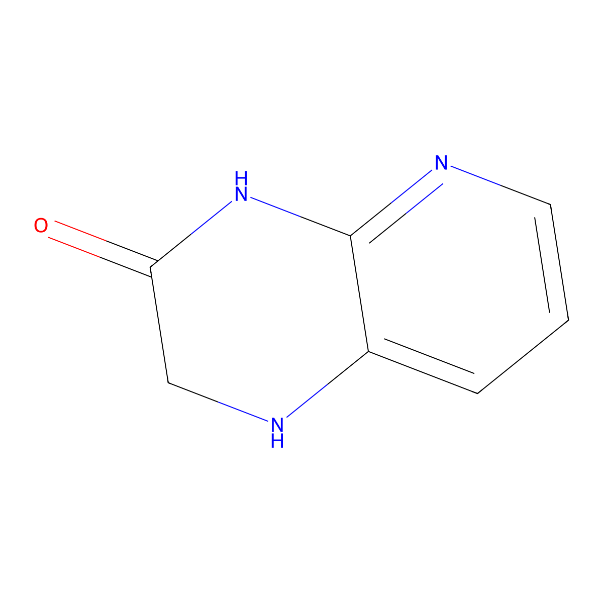 1H,2H,3H,4H-pyrido(2,3-b)pyrazin-3-one molecular structure, CAS 1481922-02-4