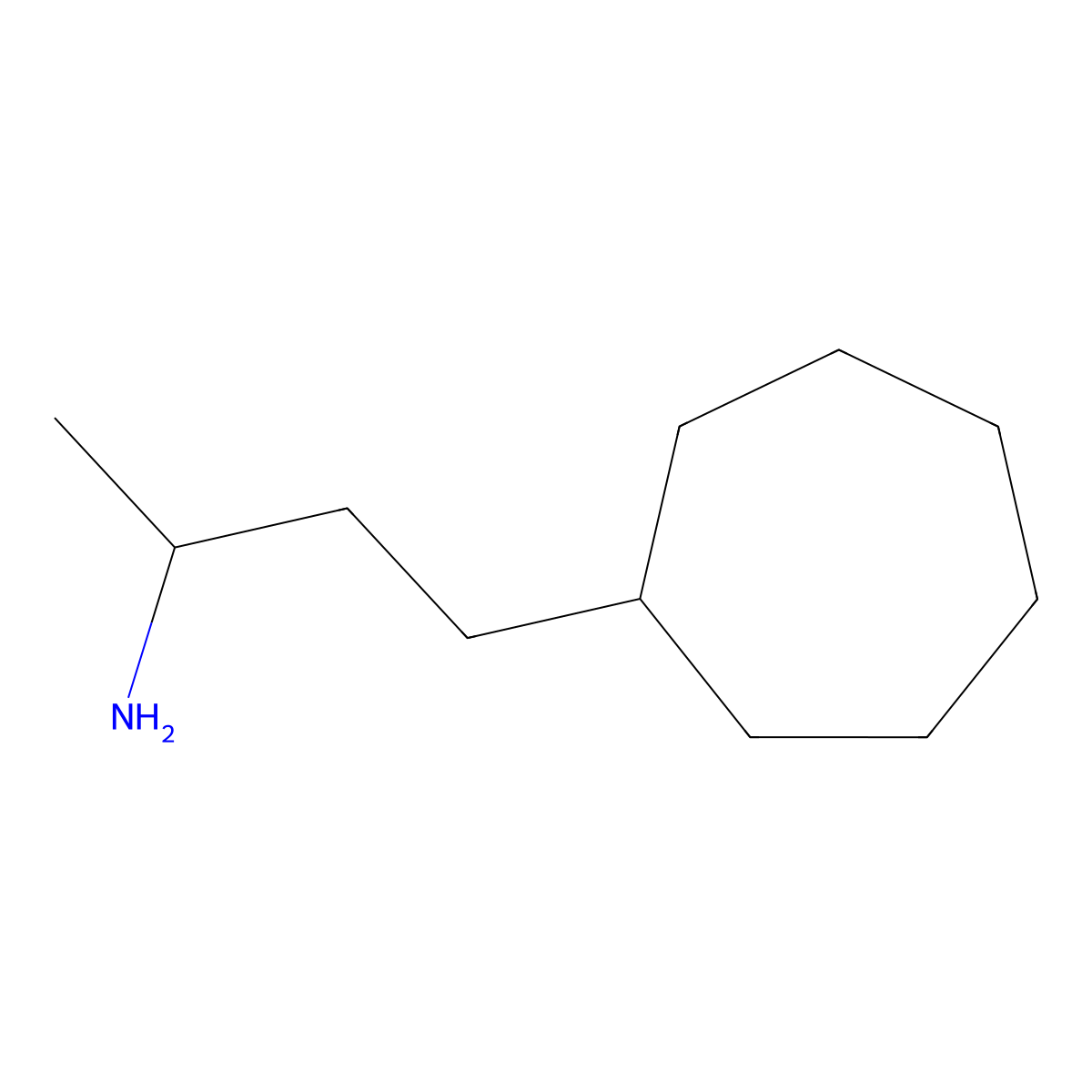 4-Cycloheptylbutan-2-amine molecular structure, CAS 1481927-31-4