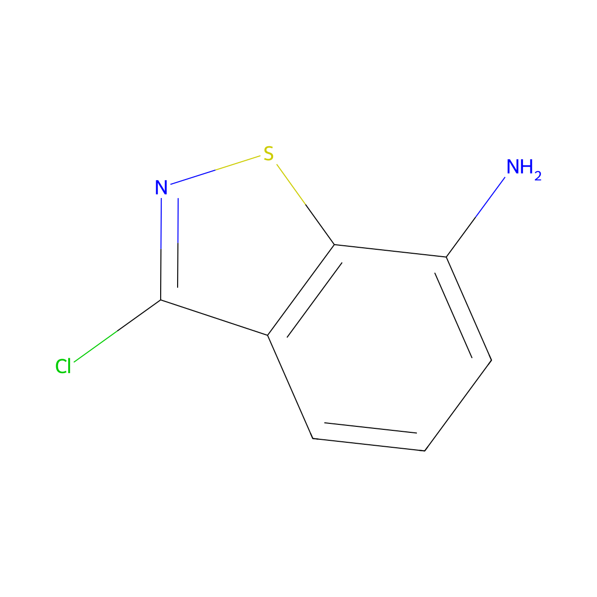 3-Chloro-1,2-benzisothiazol-7-amine molecular structure, CAS 148193-31-1