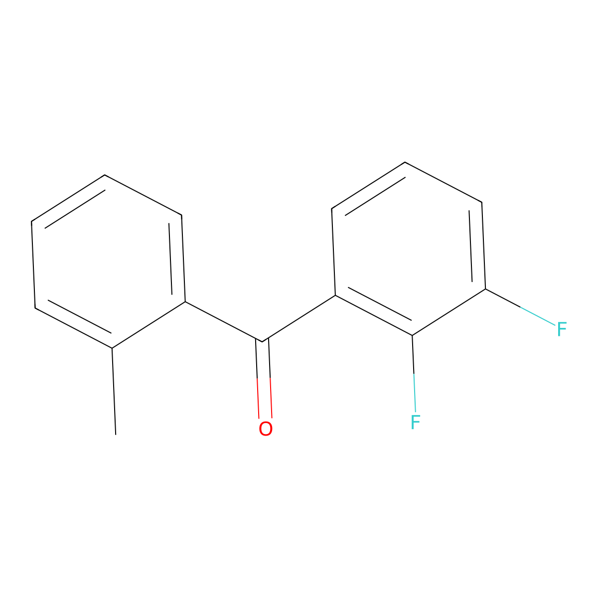 Methanone, (2,3-difluorophenyl)(2-methylphenyl)- molecular structure, CAS 1481944-36-8