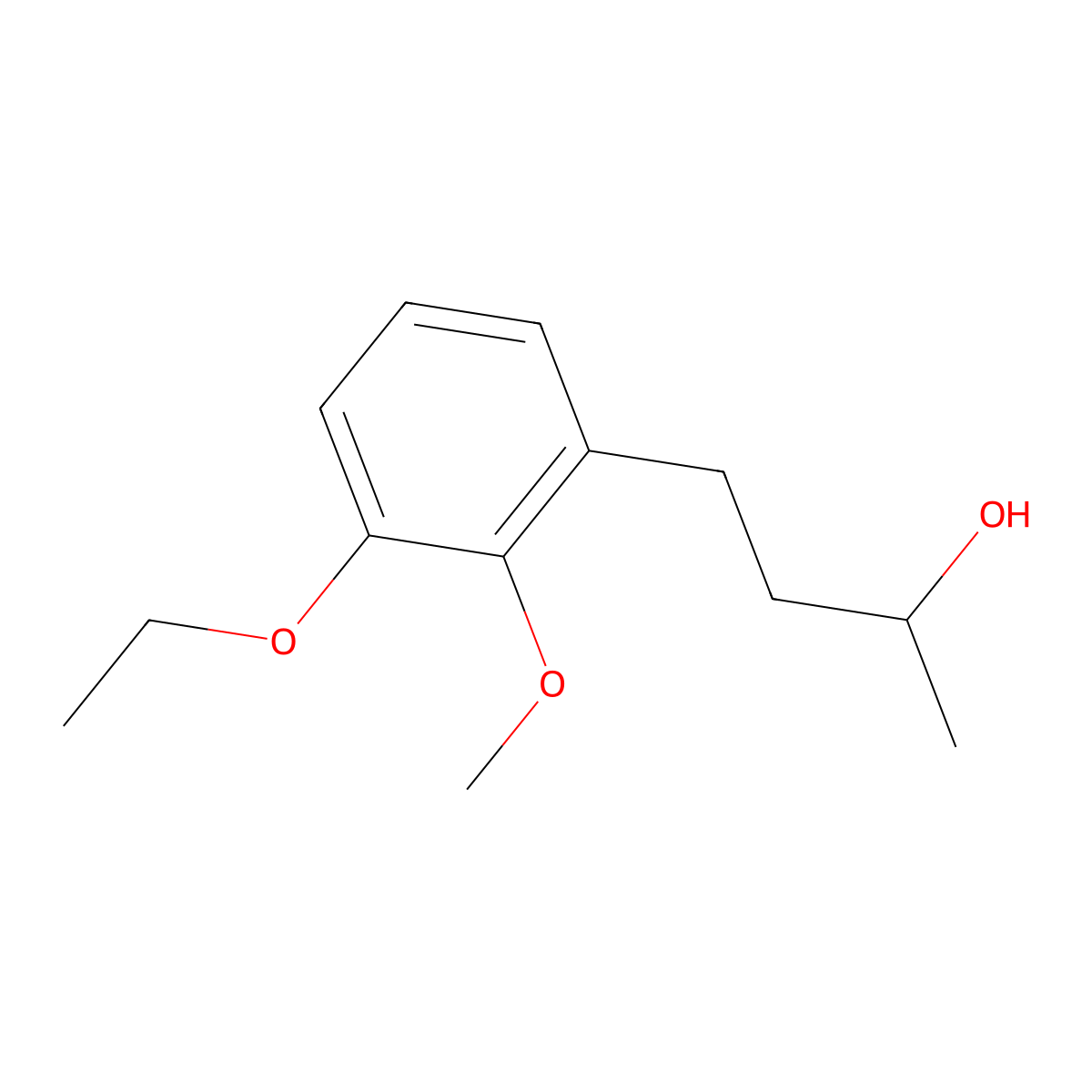 4-(3-Ethoxy-2-methoxyphenyl)butan-2-ol molecular structure, CAS 1481953-96-1