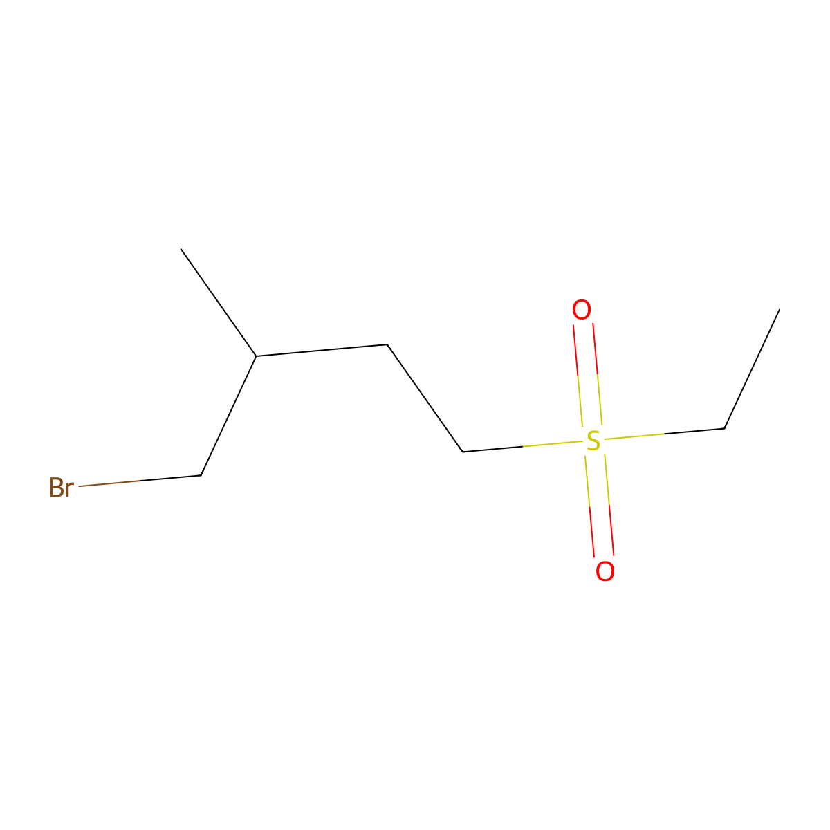 1-Bromo-4-(ethanesulfonyl)-2-methylbutane molecular structure, CAS 1481988-03-7