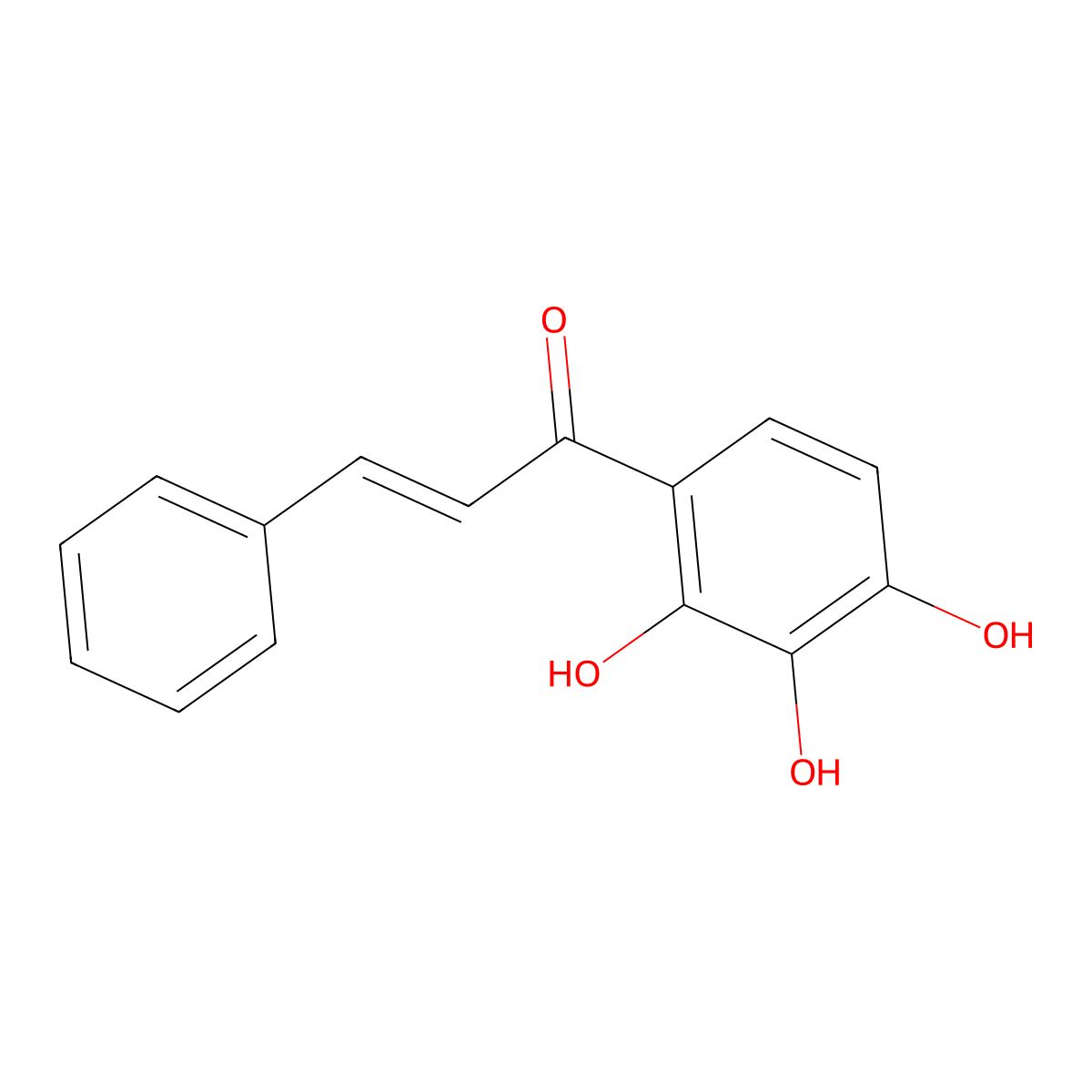 2',3',4'-Trihydroxychalcone molecular structure, CAS 1482-74-2