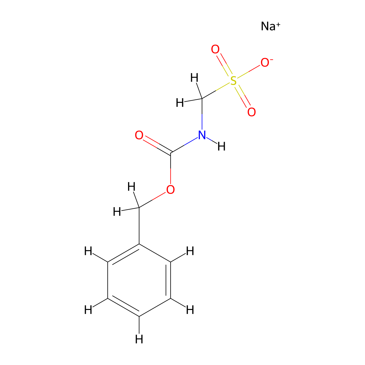 Sodium {[(benzyloxy)carbonyl]amino}methanesulfonate molecular structure, CAS 148200-76-4
