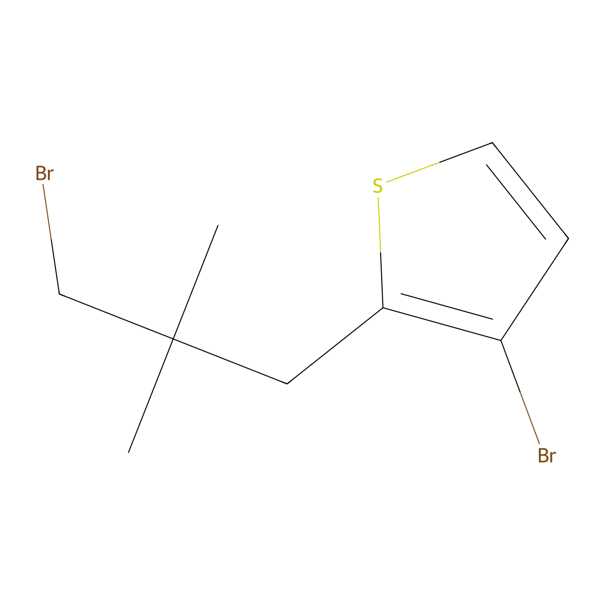 3-Bromo-2-(3-bromo-2,2-dimethylpropyl)thiophene molecular structure, CAS 1482024-11-2
