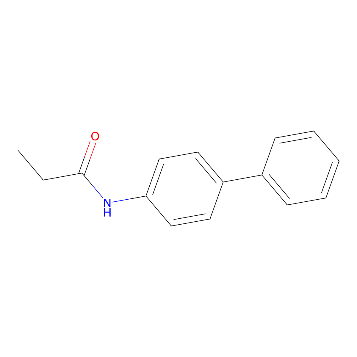 Propanamide, N-[1,1'-biphenyl]-4-yl- molecular structure, CAS 148204-65-3