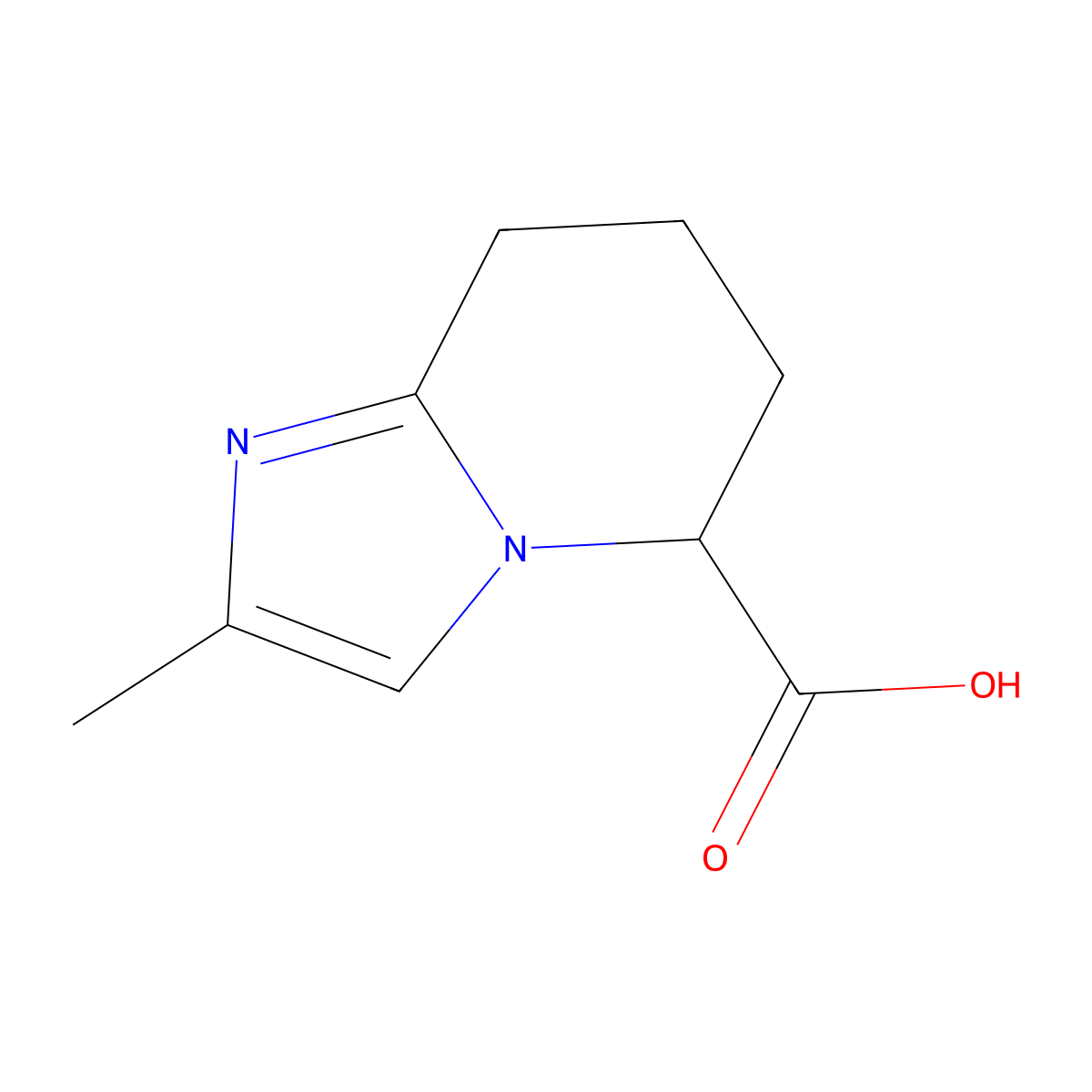2-Methyl-5,6,7,8-tetrahydroimidazo[1,2-a]pyridine-5-carboxylic acid molecular structure, CAS 1482060-57-0