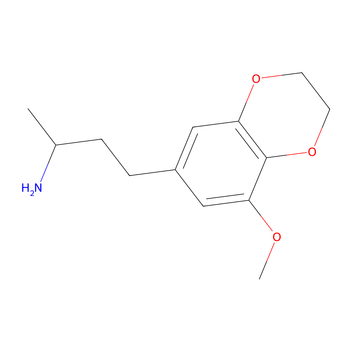 4-(8-Methoxy-2,3-dihydro-1,4-benzodioxin-6-yl)butan-2-amine molecular structure, CAS 1482065-12-2