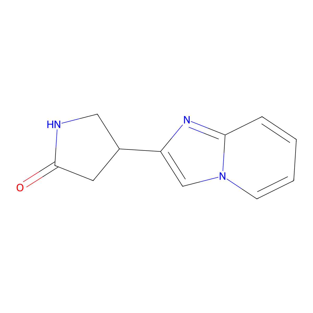 4-(Imidazo[1,2-a]pyridin-2-yl)pyrrolidin-2-one molecular structure, CAS 1482089-68-8